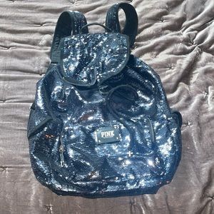 Sequin backpack from pink. Super cute and fits a lot